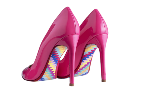 escarpin rose bonbon